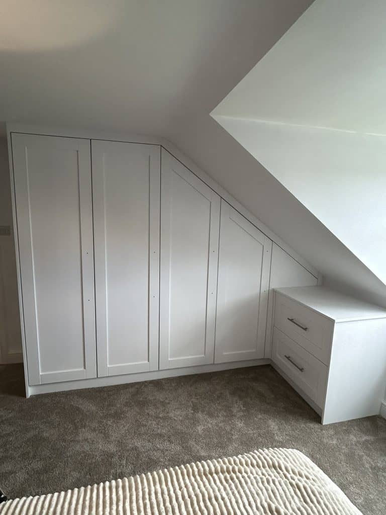 Fitted wardrobe side drawers