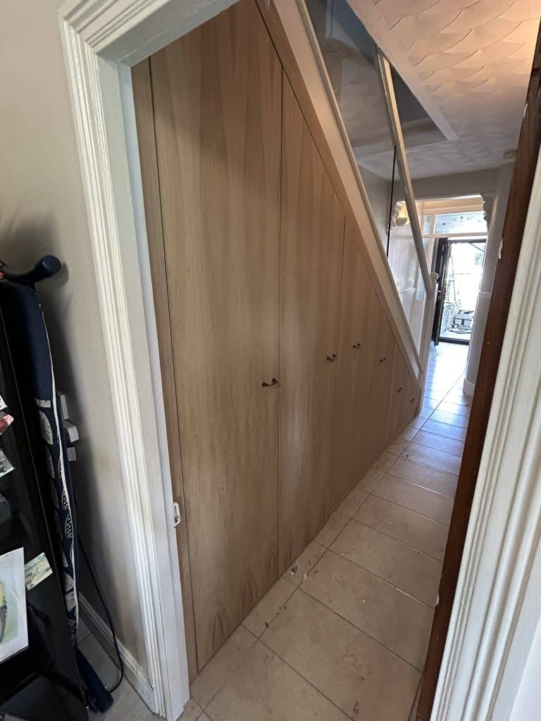 Understairs storage completed