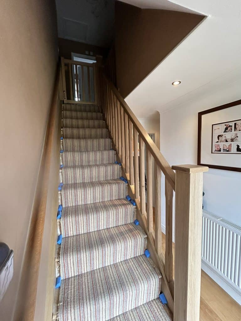 Staircase leading from the lower level