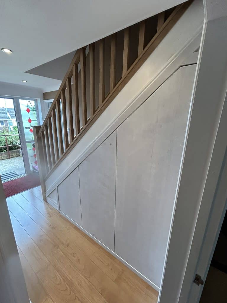 Understairs storage white