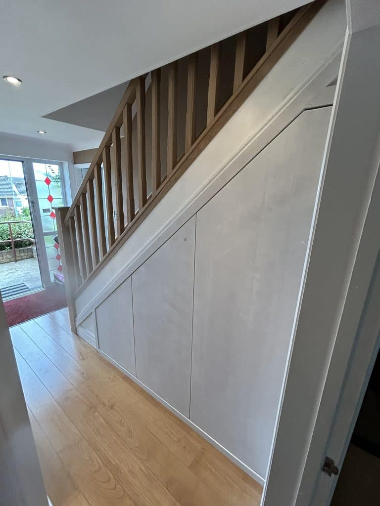 Understairs storage white